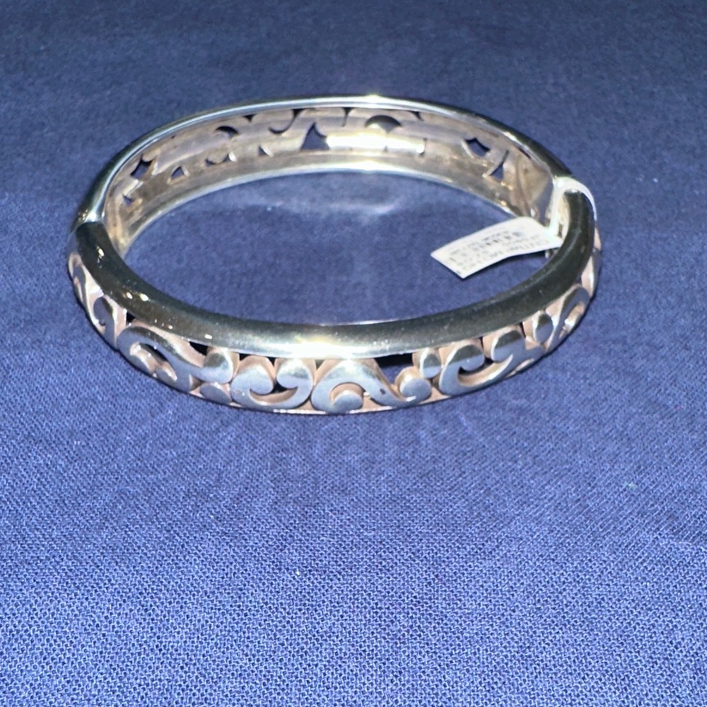 Brighton Silver Cut-Out Bracelet